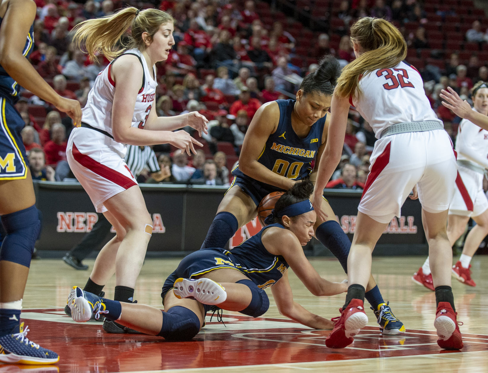 Nebraska vs. Michigan women's basketball, 1.19